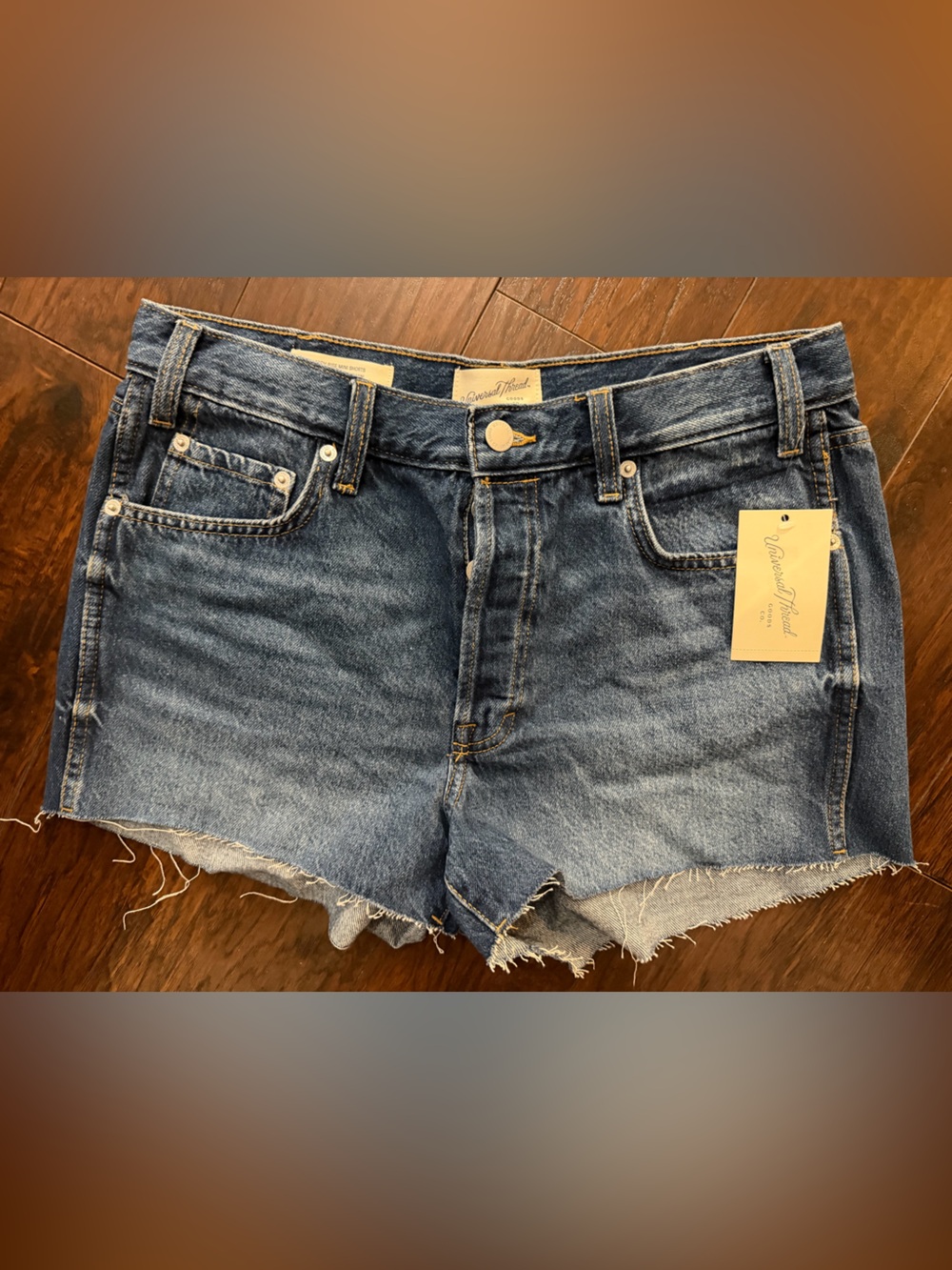Universal Thread Women's Denim Cutoff Shorts - Blue Wash